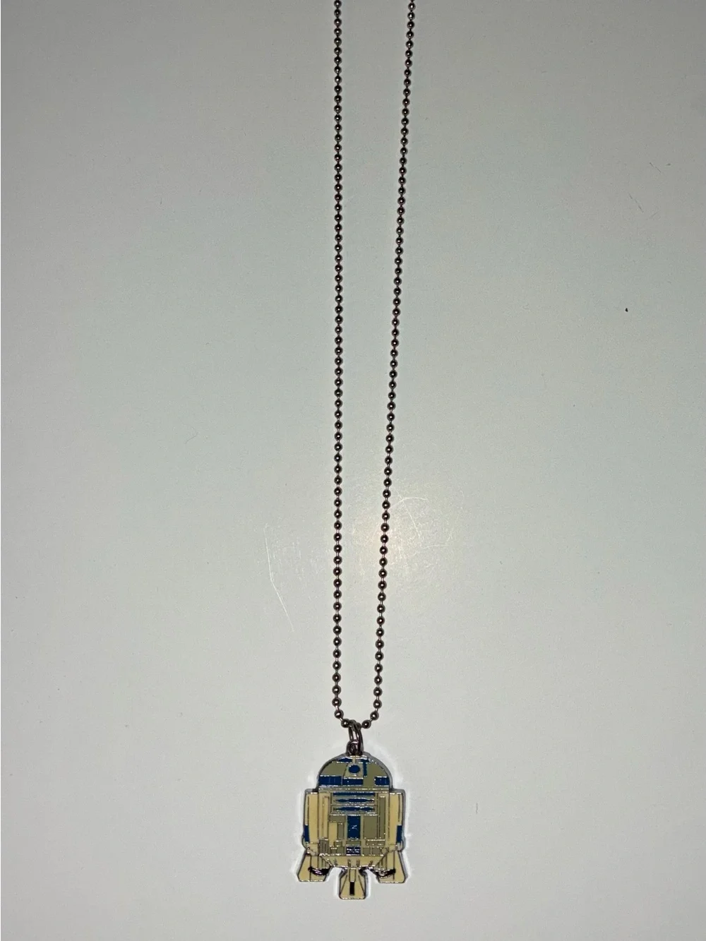 R2D2 Pendant Necklace with Silver Chain